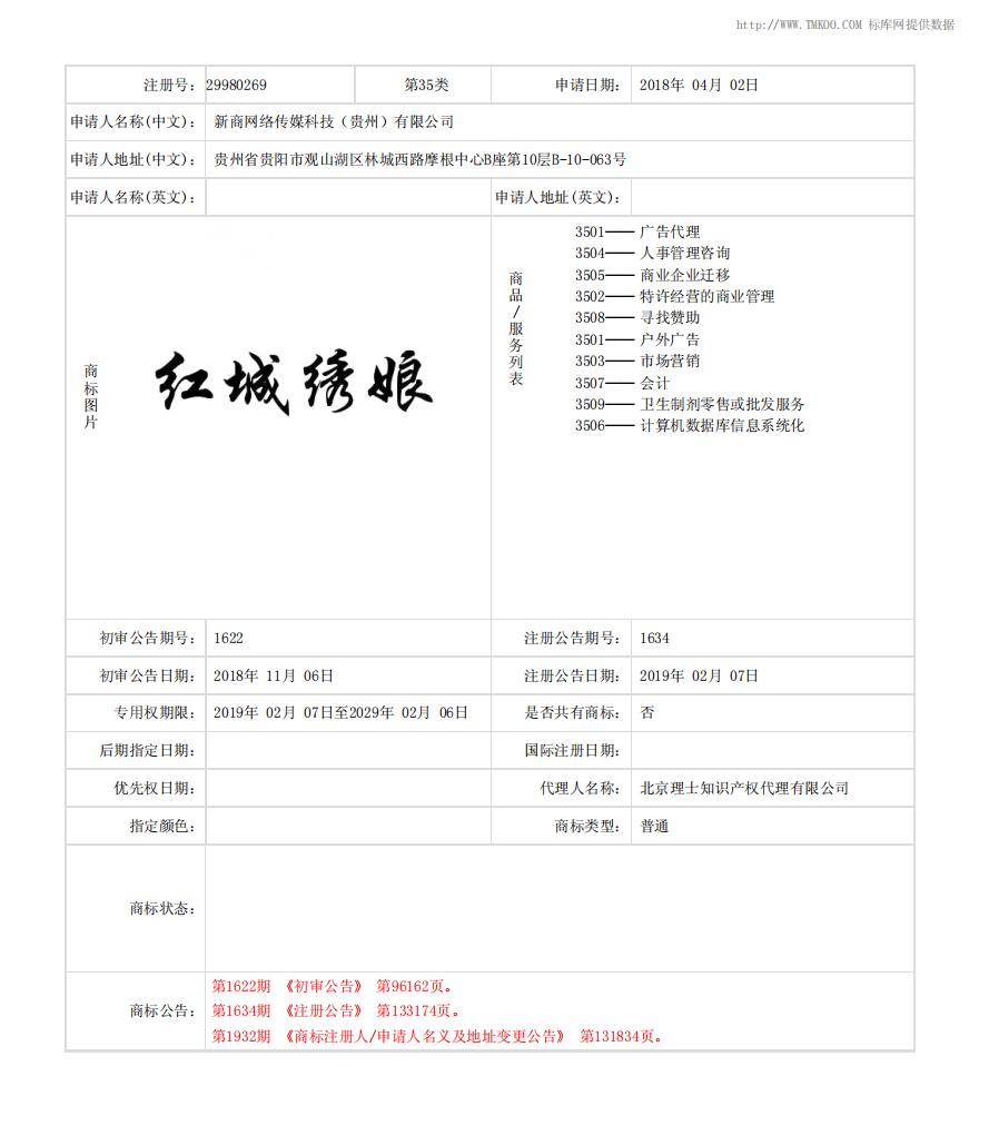 红城绣娘商标转让,商标出售,商标交易,商标买卖,中国商标网